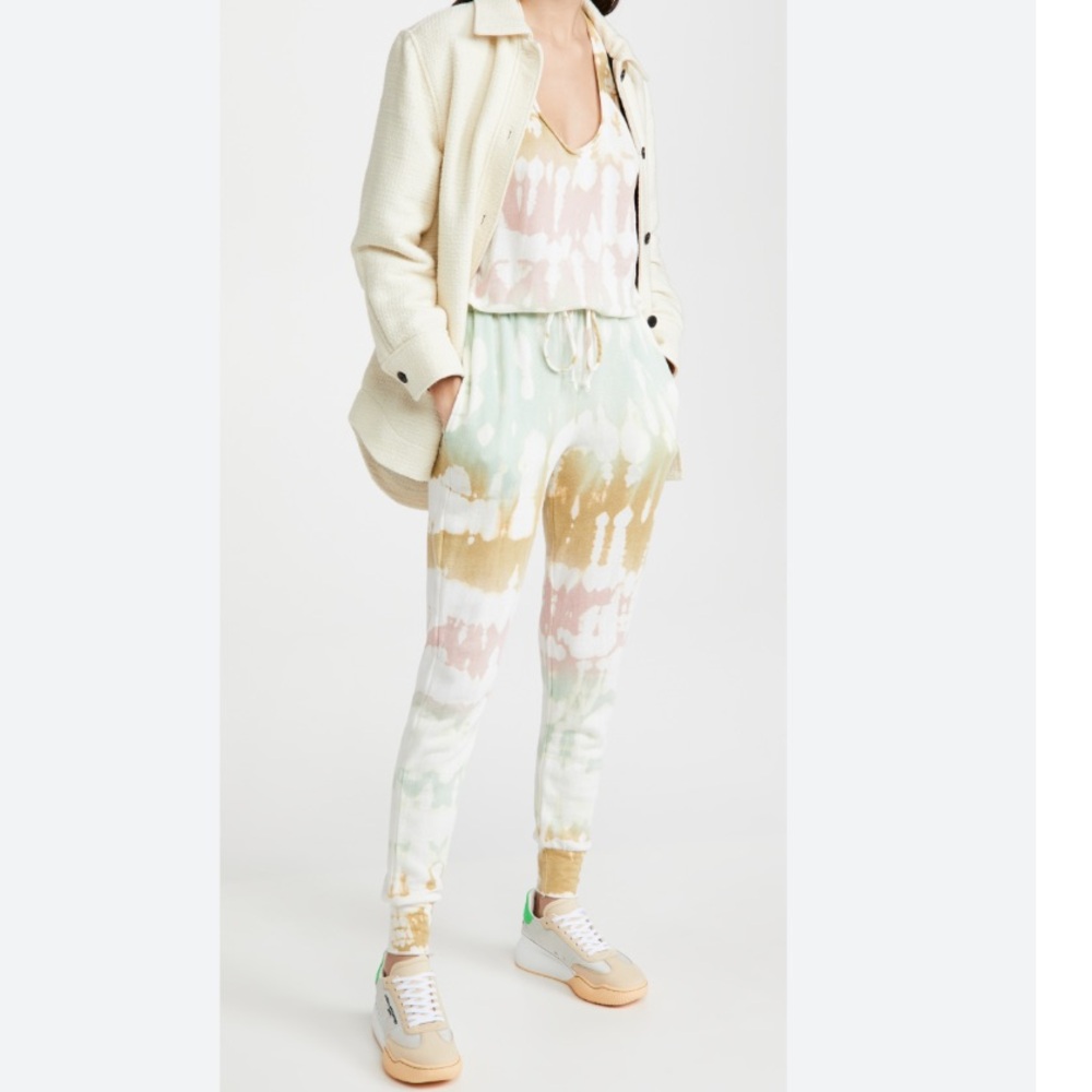 Young Fabulous & Broke Eberhart Tie Dye Jumpsuit Racer Back Size Medium